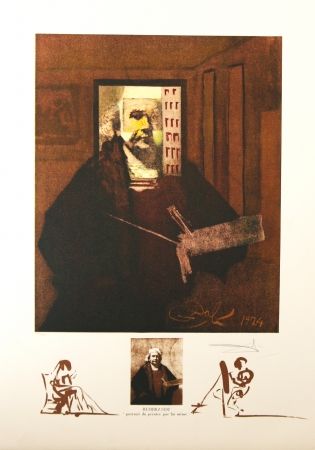 Lithograph Dali - 	Rembrandt 
