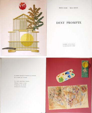 Illustrated Book Ernst - René Char. DENT PROMPTE. Avec 11 lithographies originales de Max Ernst (1969)