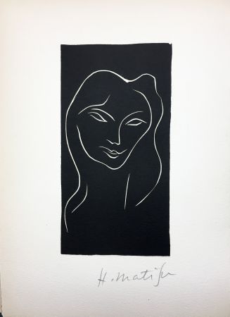 Illustrated Book Matisse - René Char : LE POÈME PULVÉRISÉ. Linogravure originale signée (1947).
