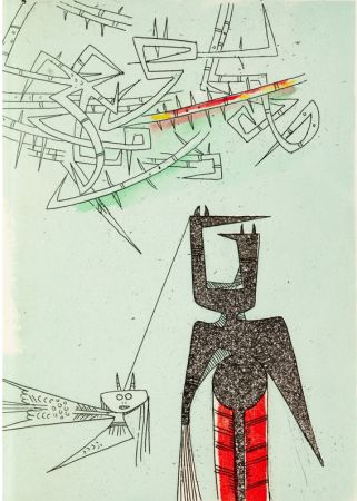 Illustrated Book Lam - René Char. LE REMPART DE BRINDILLES. 5 gravures de Wilfredo Lam (Broder Editeur 1953).