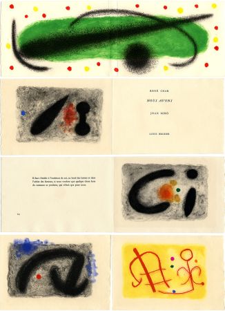 Illustrated Book Miró - René Char. NOUS AVONS. 5 gravures en couleurs (L. Broder, Paris 1959)