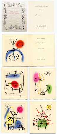 Illustrated Book Miró - René Crevel. LA BAGUE D'AURORE. 6 eaux-fortes originales de Miró (1957).