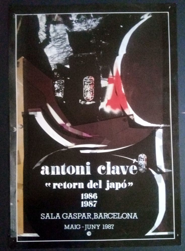 Poster Clavé - Retorn al Japó - Sala Gaspar 1987