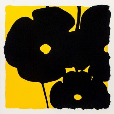 Screenprint Sultan - Reversal Poppies-Yellow