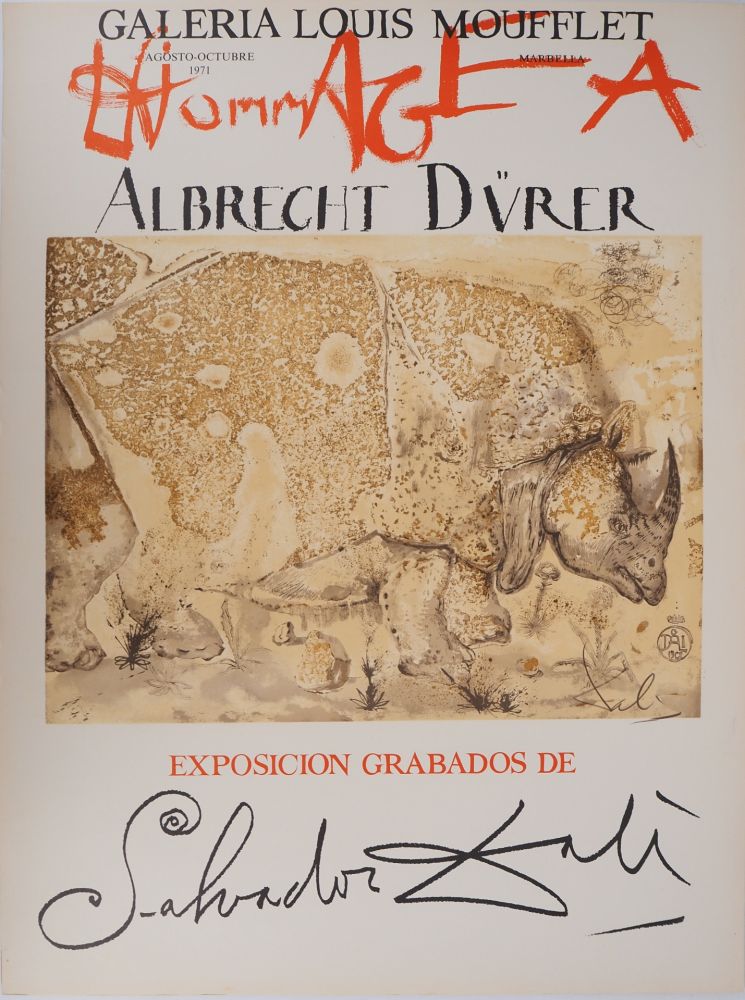 Illustrated Book Dali - Rhinocéros : Hommage à Albrecht Dürer