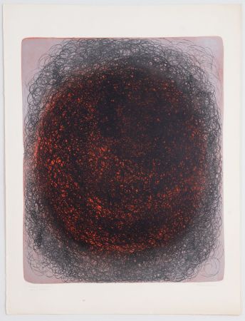 Lithograph Bergman - Ringel Univers / Ringunivers.