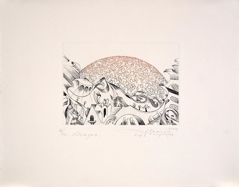 Etching Pierron - Rivages