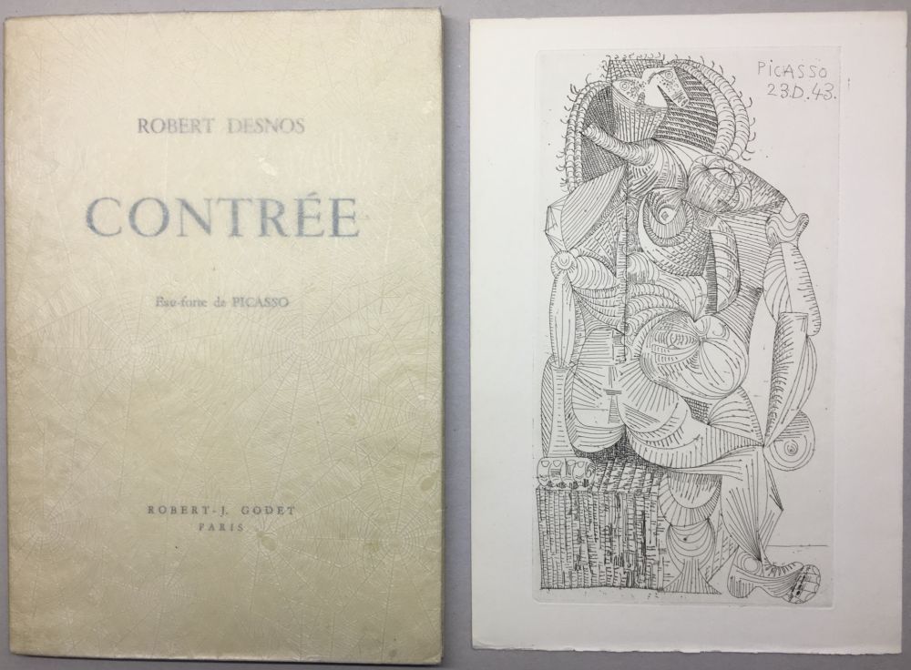 Illustrated Book Picasso - Robert Desnos. CONTRÉE. 