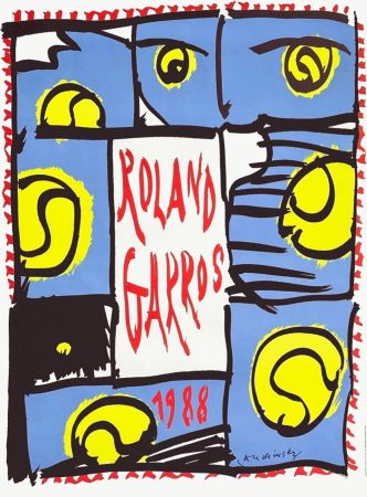 Poster Alechinsky - Roland-Garros Official Poster