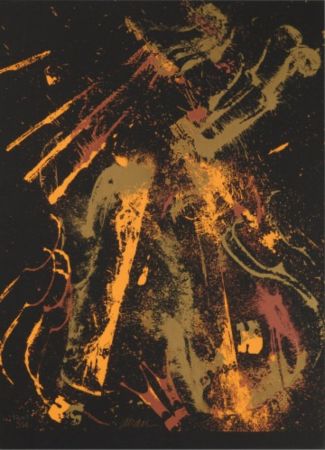 Screenprint Arman - Romanticism in Gold
