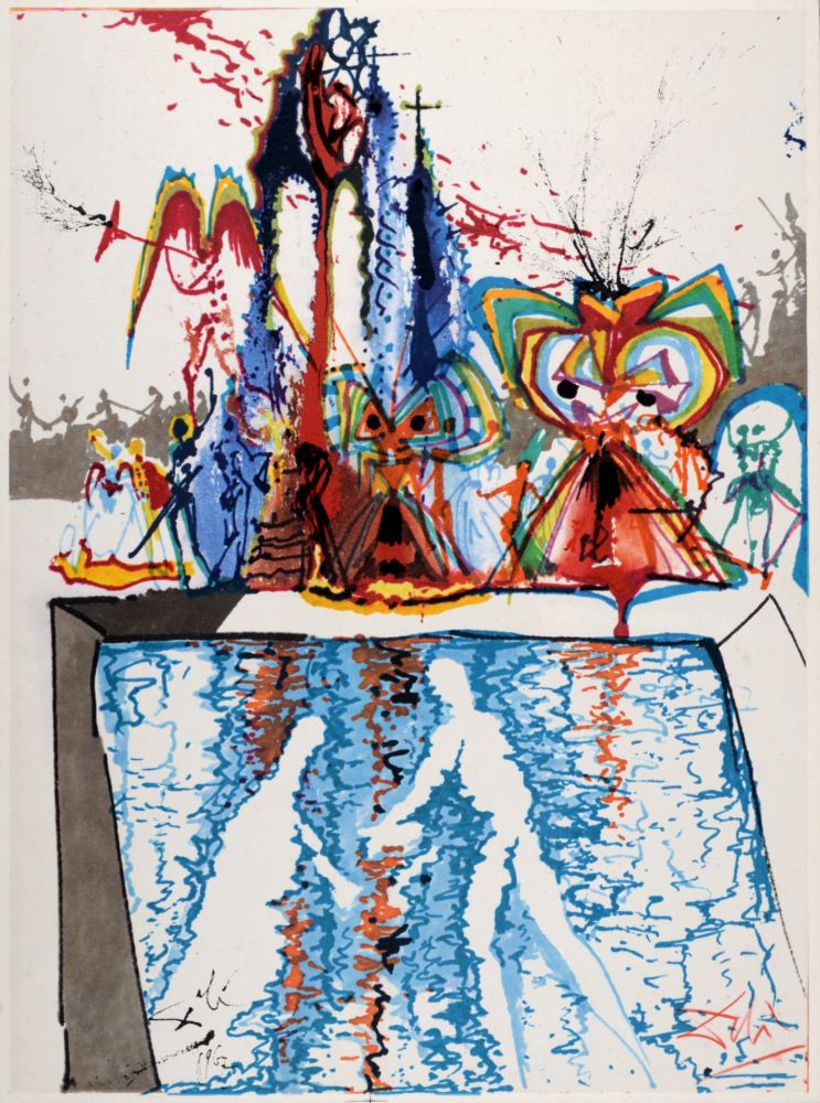 Lithograph Dali - Romeo and Juliet #2, 1975