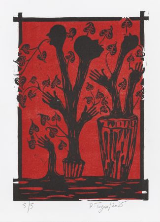 Linocut Toguo - Roots 2