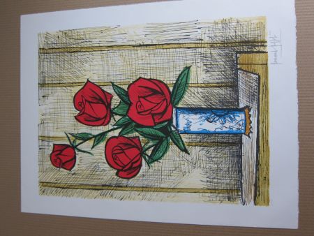 Lithograph Buffet - Roses