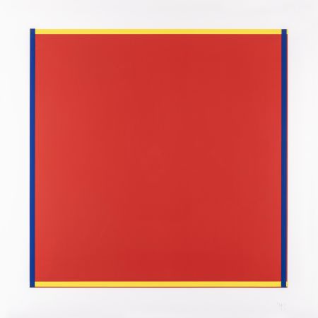 Screenprint Knoebel - Rot, Gelb, Weiss, Blau 04