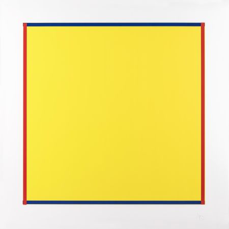 Screenprint Knoebel - Rot, Gelb, Weiss, Blau 06