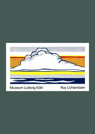 Screenprint Lichtenstein - Roy Lichtenstein: 'Cloud and Sea' 1989 Offset-serigraph