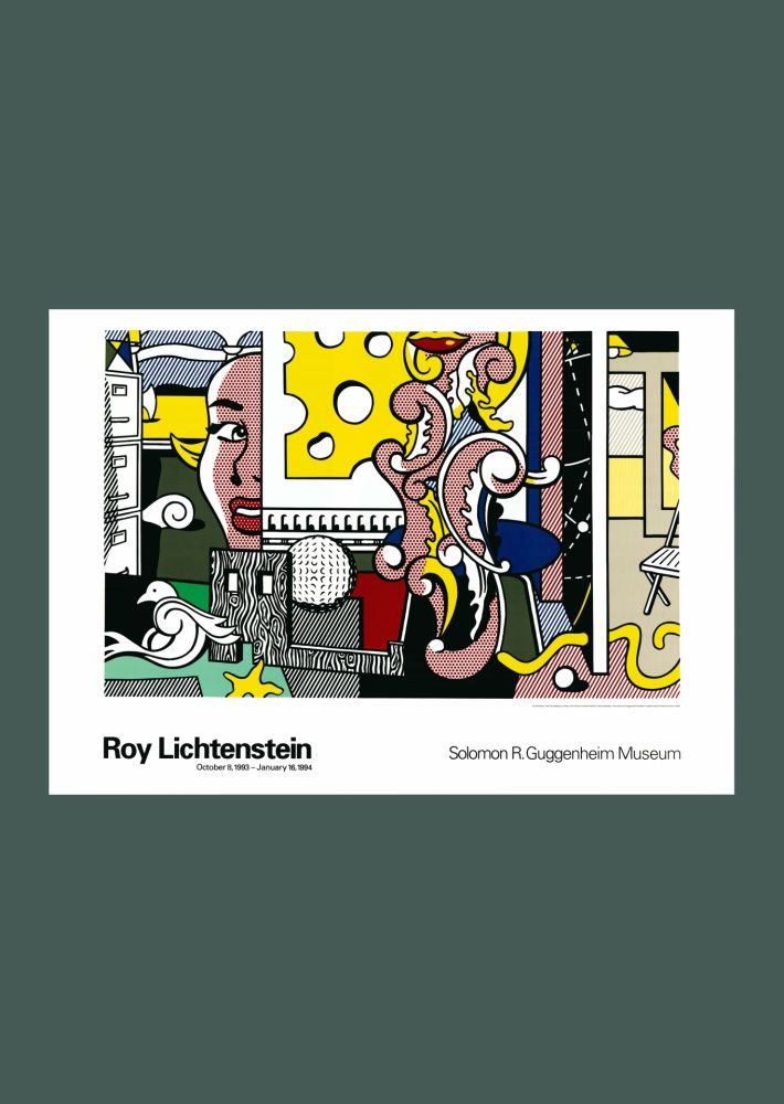 Lithograph Lichtenstein - Roy Lichtenstein: 'Go for Baroque' 1993 Offset-lithograph