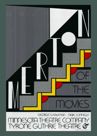Screenprint Lichtenstein - Roy Lichtenstein: 'Merton Of The Movies' 1968 Silverfoil-serigraph