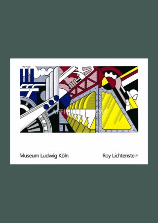 Screenprint Lichtenstein - Roy Lichtenstein: 'Study for Preparedness' 1989 Offset-serigraph