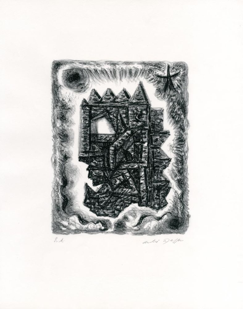 Lithograph Masson - Ruine