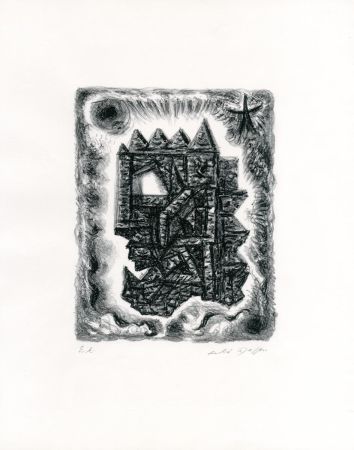 Lithograph Masson - Ruine