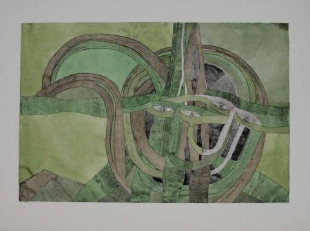 Etching And Aquatint Pyroth - Runde Masken, Kral