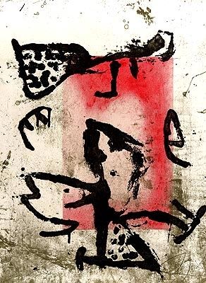Etching Miró - Rupestres