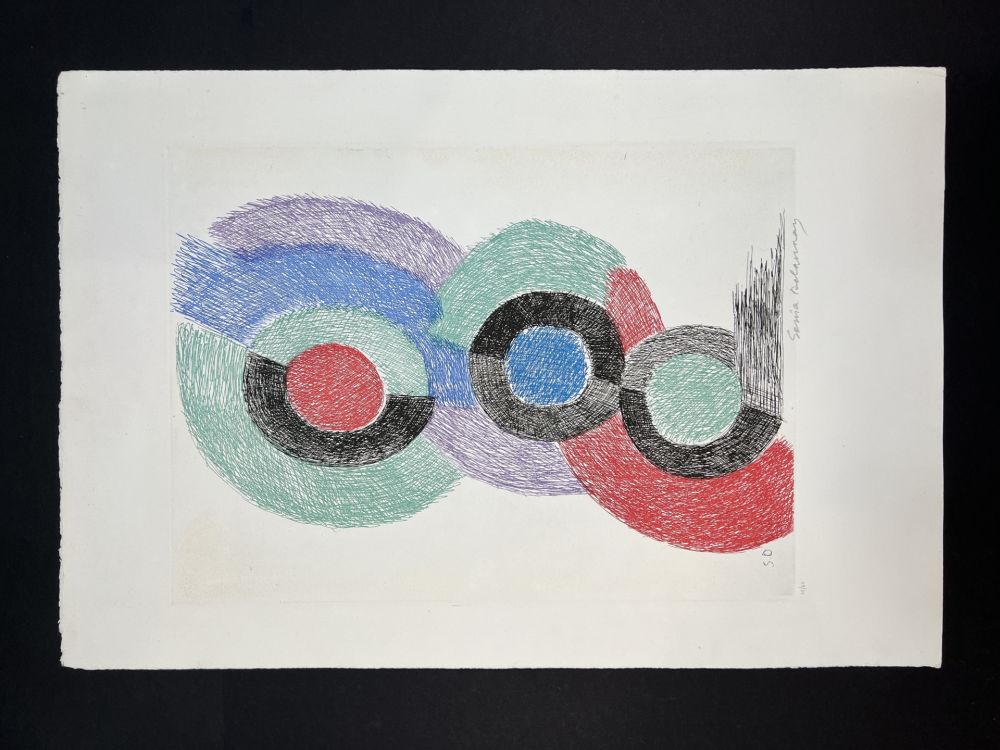 Etching And Aquatint Delaunay -  Rythmes colores