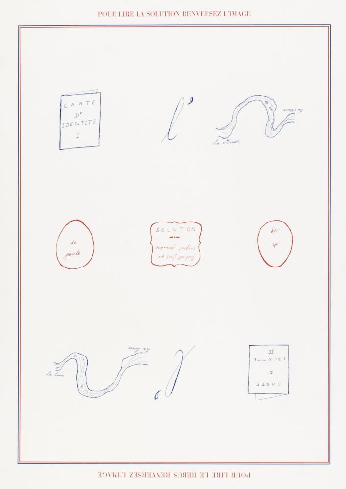 Screenprint Broodthaers - Rébus