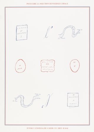 Screenprint Broodthaers - Rébus