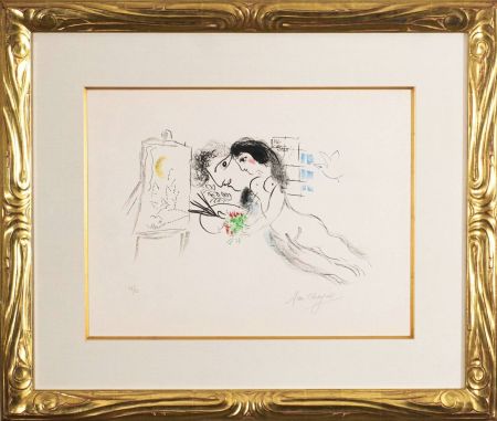 Lithograph Chagall - Rêve familier (Familiar Dream)
