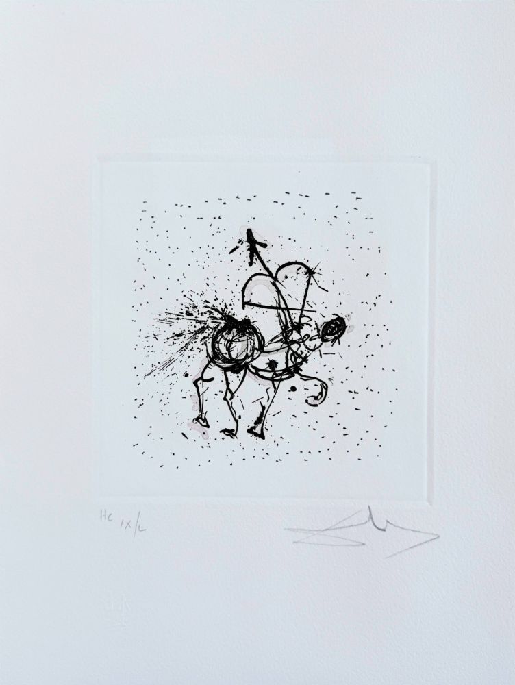 Engraving Dali - Sagittarius