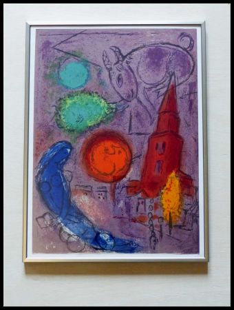 Lithograph Chagall - SAINT GERMAIN DES PRES