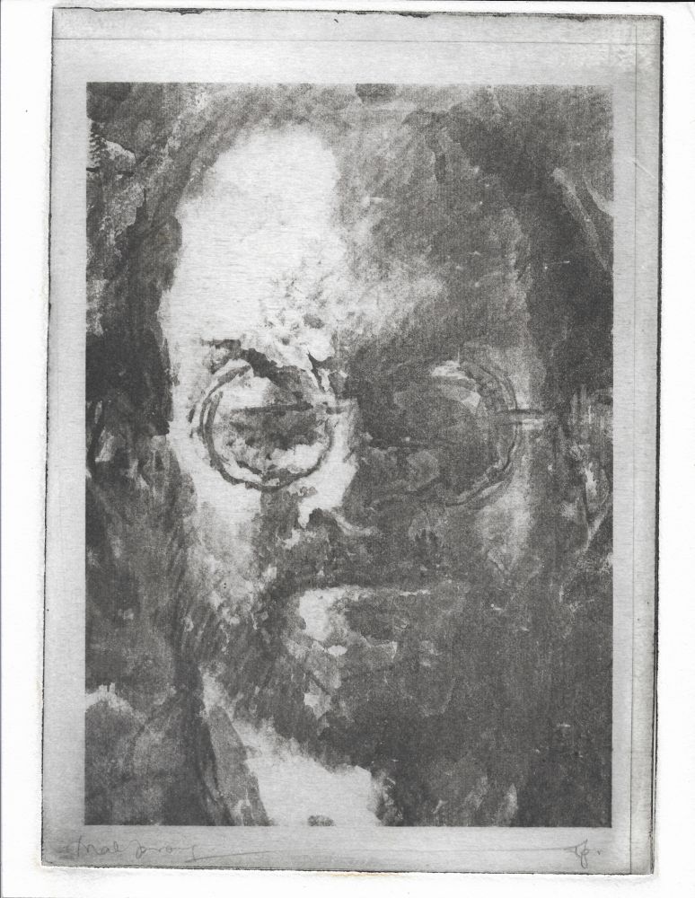 Lithograph Phillips - Salman Rushdie