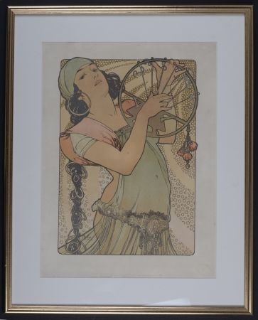 Lithograph Mucha - Salome, C. 1897 - Framed