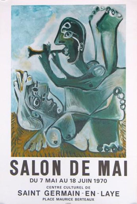 Lithograph Picasso - '' Salon de Mai ''