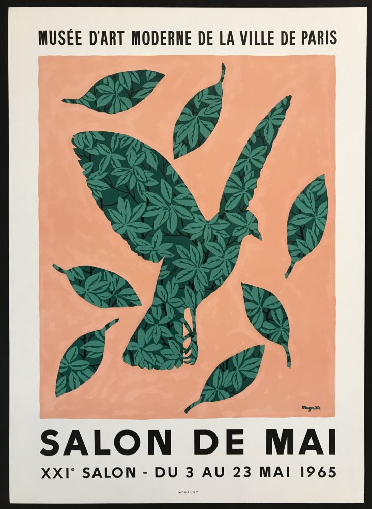 Lithograph Magritte - Salon de Mai (Musee d'Art Moderne de la Ville de Paris)