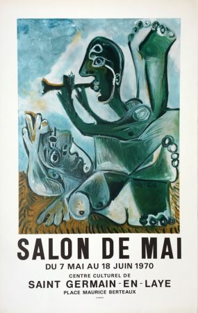 Lithograph Picasso - Salon de Mai – Saint Germain en Laye