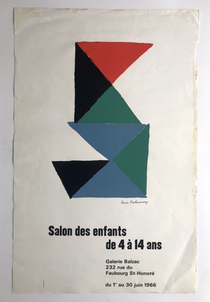 Screenprint Delaunay - Salon des enfants de 4 à 14 ans / Galerie Balzac