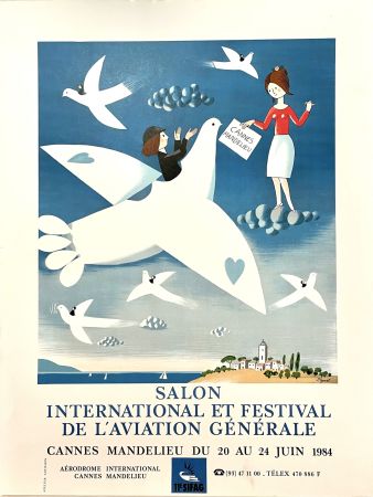Poster Peynet - Salon et Festival de l'Aviation 