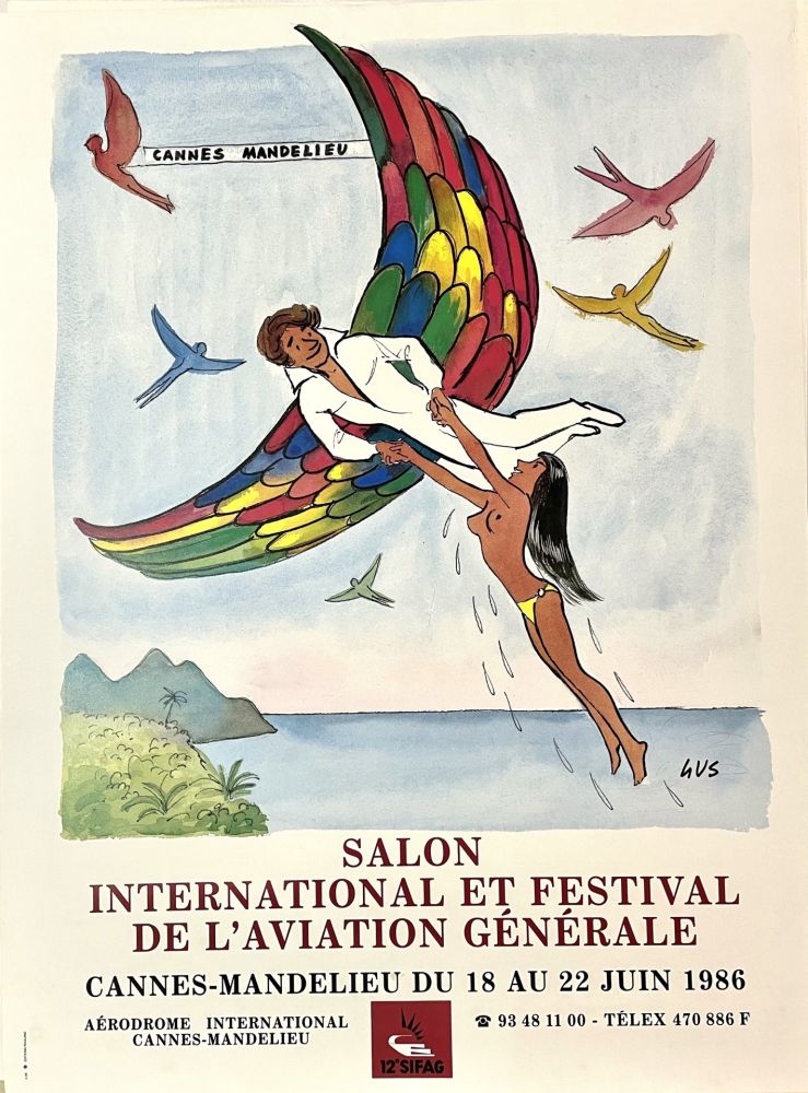 Poster Gus - Salon International et Festival de l'Aviation Générale