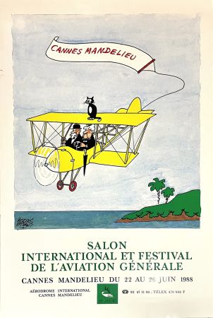 Poster Faizant - Salon International et Festival de l'Aviation Générale