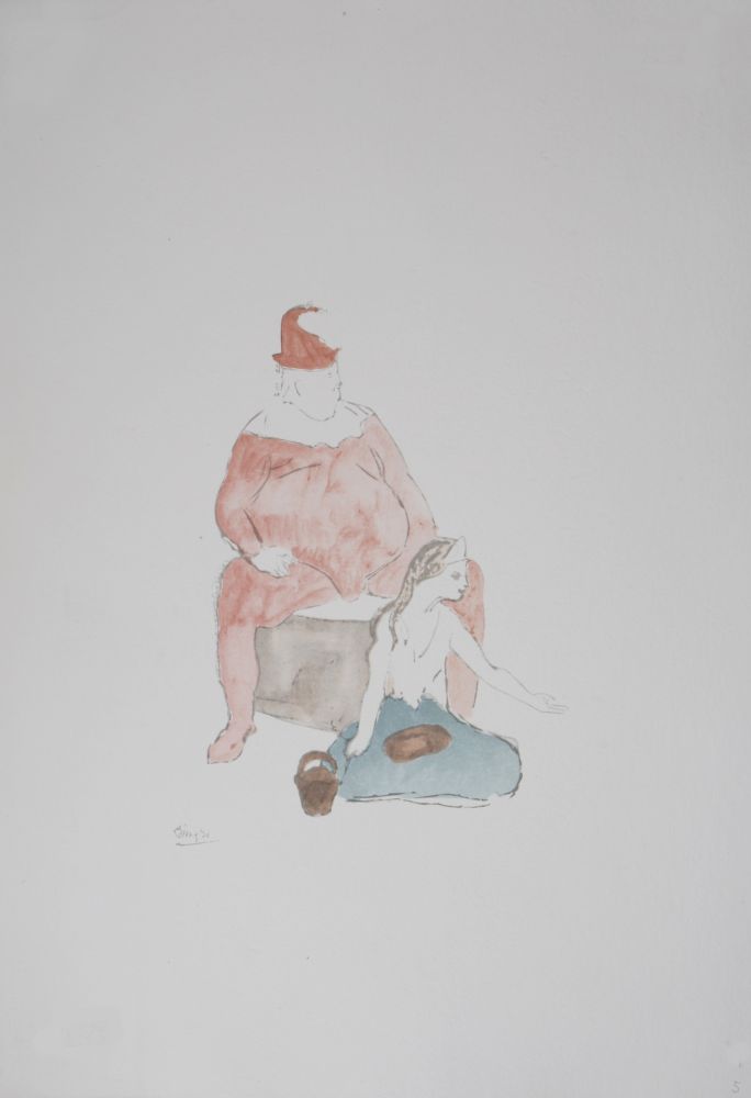 Lithograph Picasso (After) - Saltimbanque, 1946