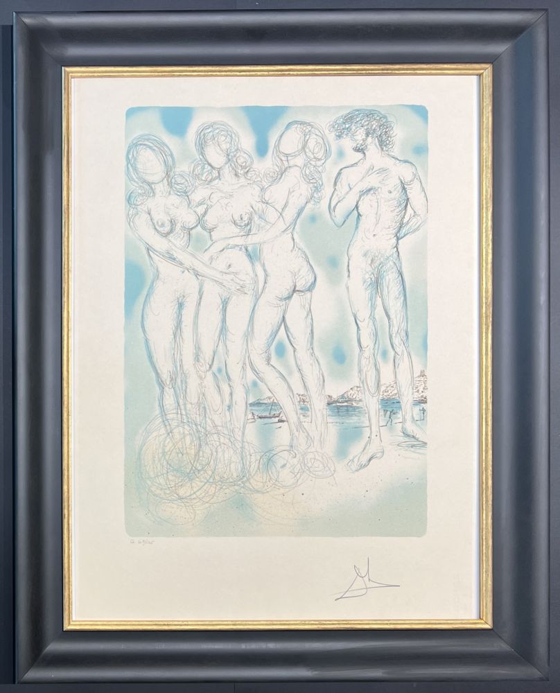 Lithograph Dali - Salvador Dalí (1904-1989) - Colured lithograph on Arches paper - 1979