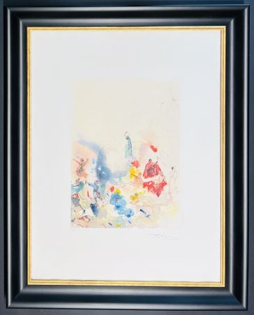 Etching Dali - Salvador Dalí (1904-1989) - Seven-colour aquatint etching on paper - 1974
