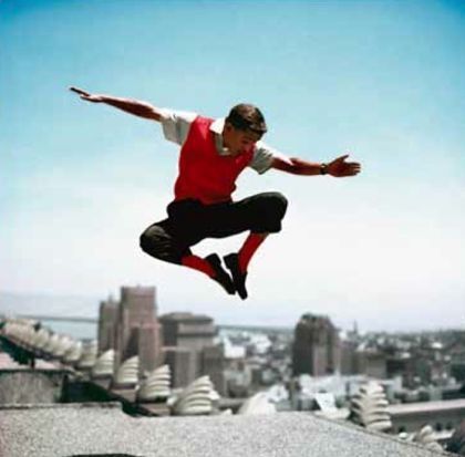 Photography Worth - Sammy Davis Jr in mid-air