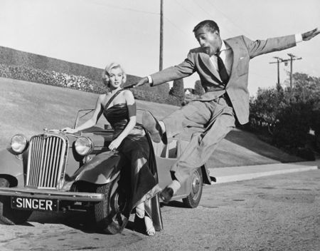 Photography Worth - Sammy Davis Jr leaps for Marilyn