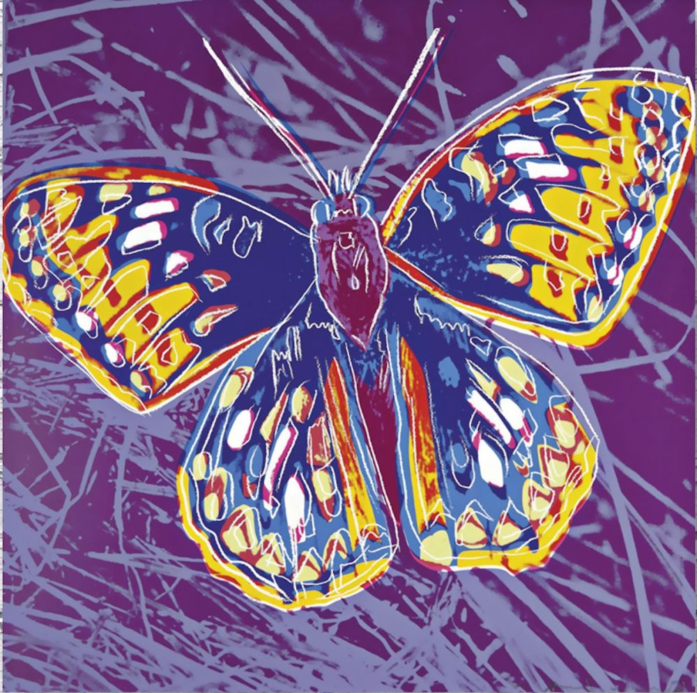 Screenprint Warhol - San Francisco Silver Spot Butterfly, from Endangered Species
