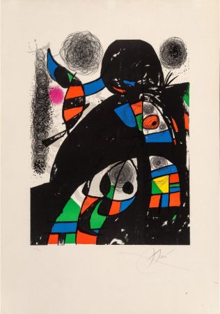 Lithograph Miró - San Lazzaro et ses amis