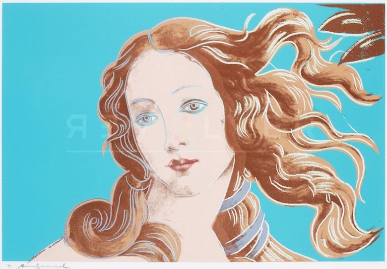 Screenprint Warhol - Sandro Botticelli, Birth of Venus, 1482 (FS II.319)